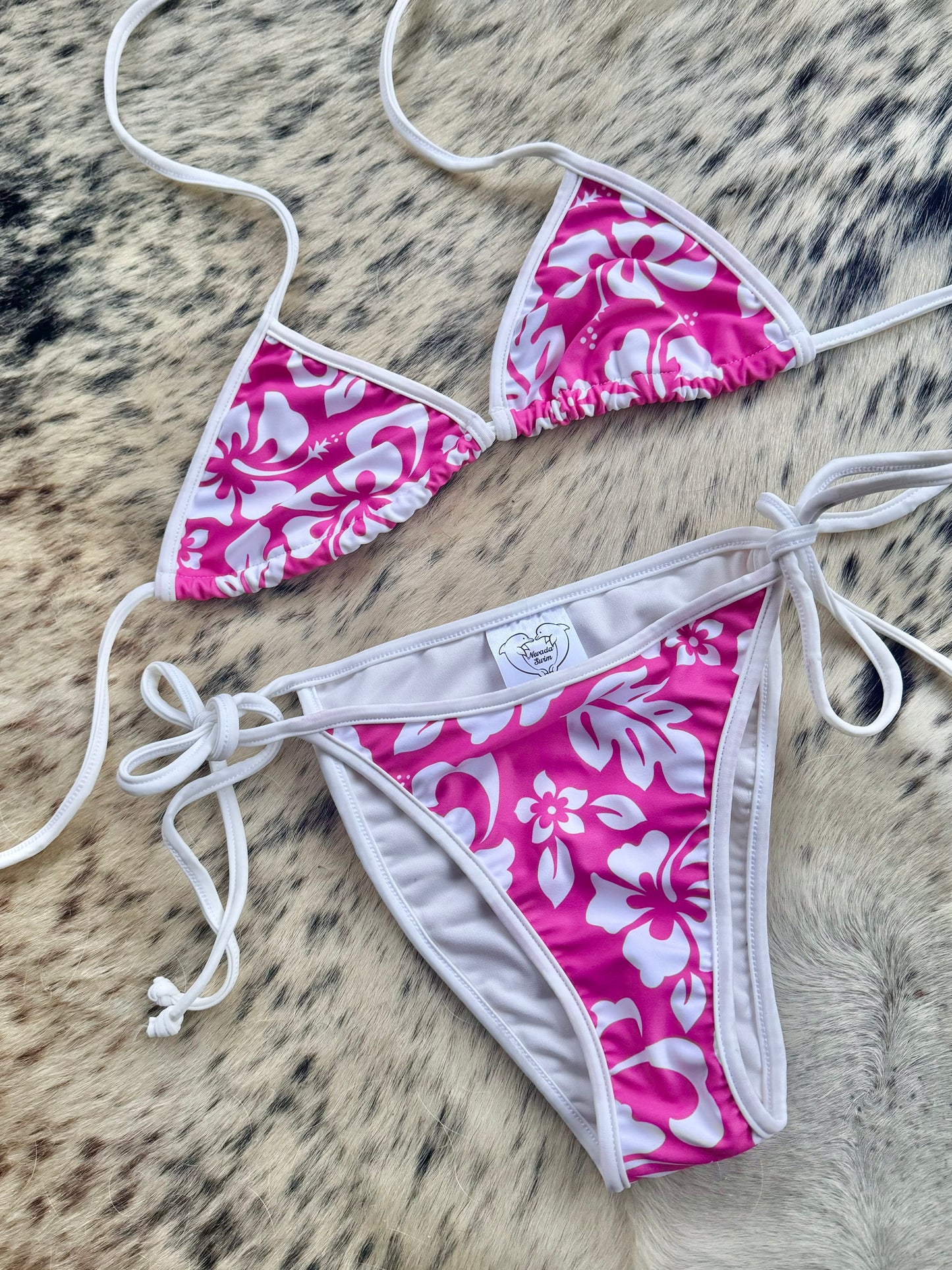 Candy Tropicana Tie Bikini Bottoms