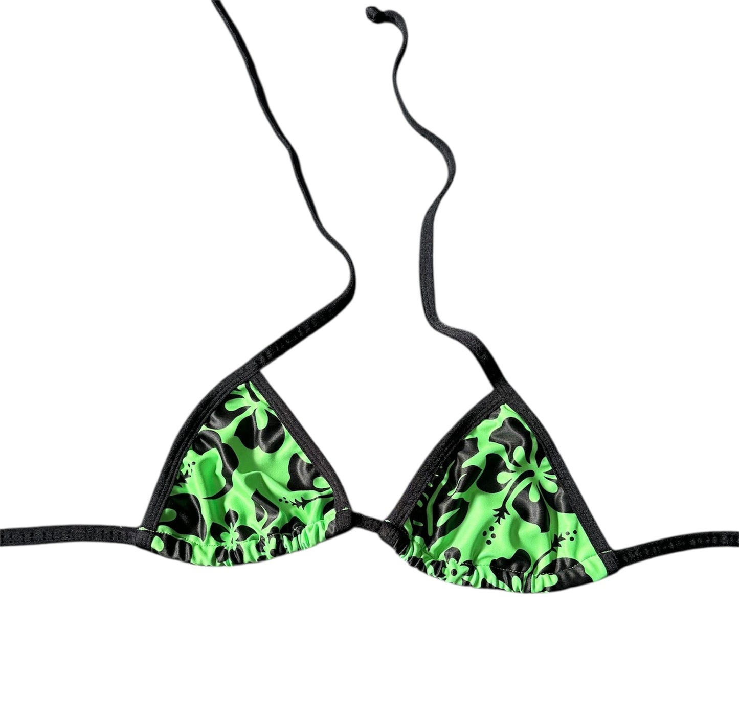 Mint Tropicana Triangle Bikini Top
