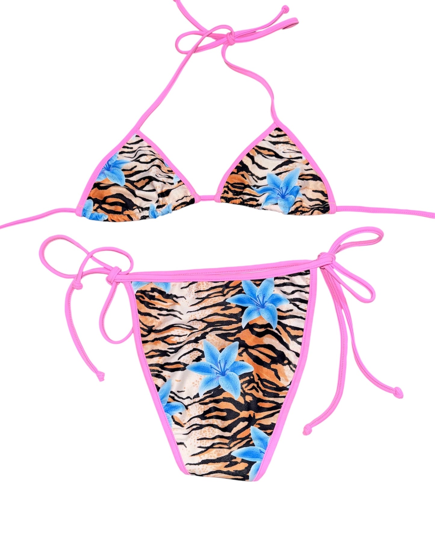 Tiger Lagoon Tie Bikini Bottoms