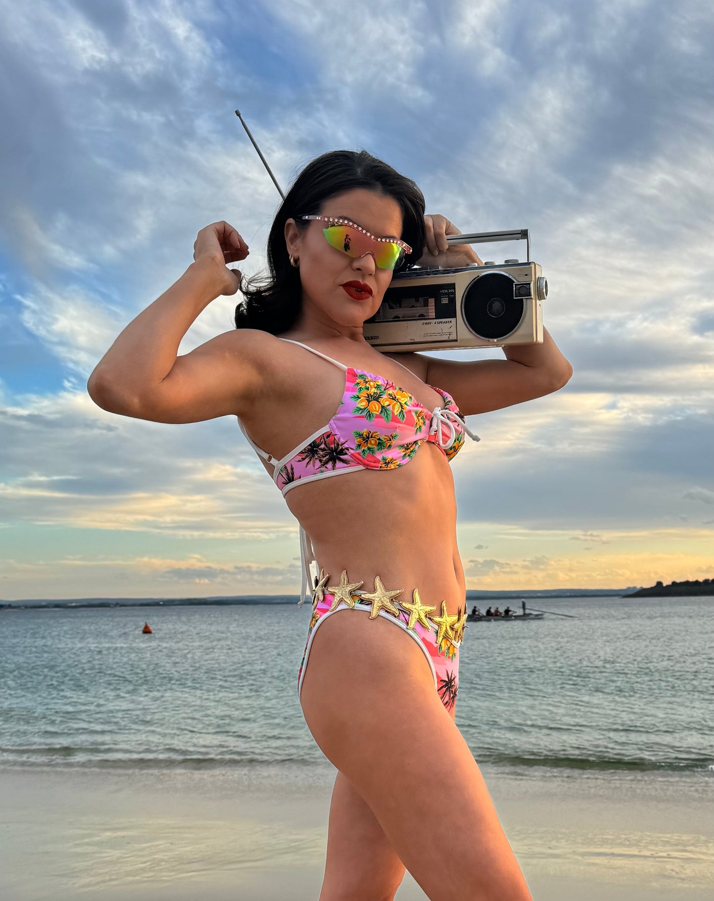 Pink Aloha Bikini Bottoms