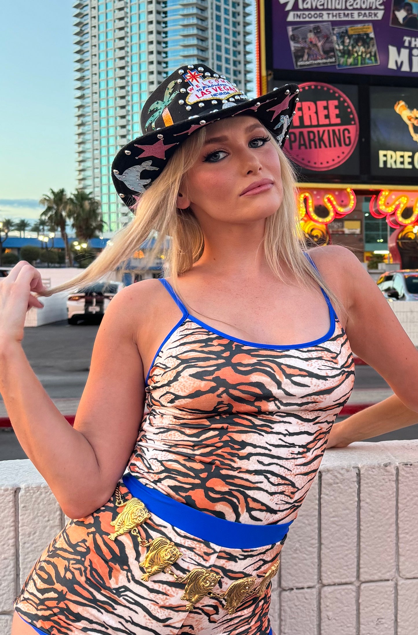 Tiger Azul Tankini