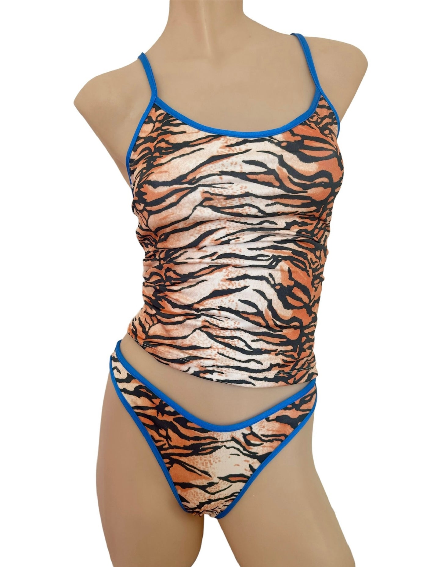 Tiger Azul Bikini Bottoms