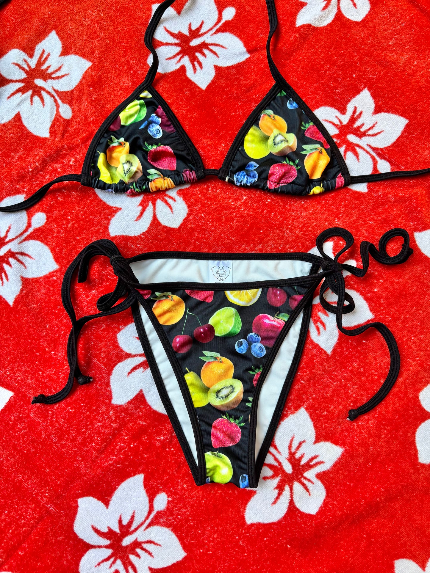 Fruit Punch Triangle Bikini Top