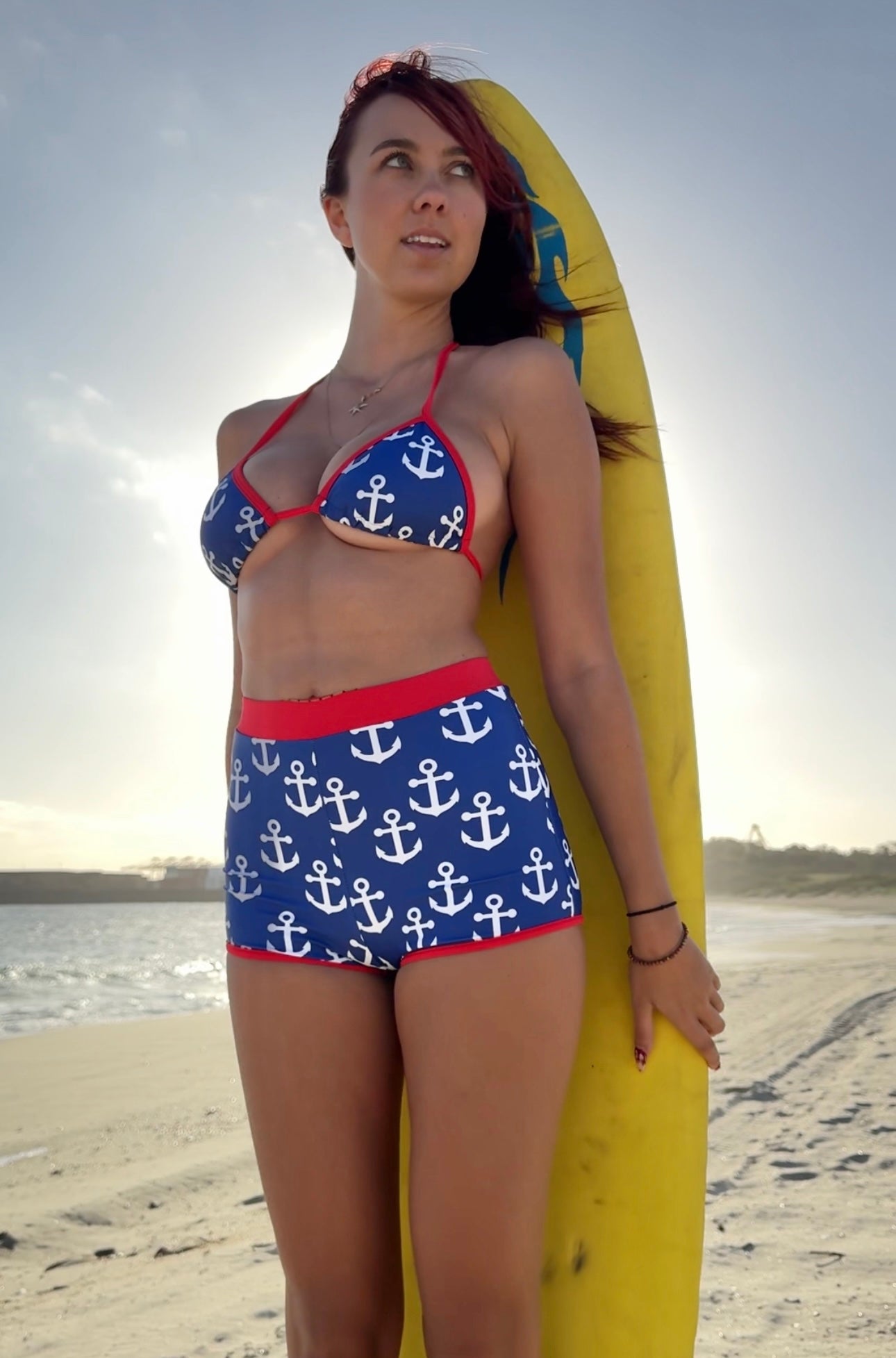 Ships Ahoy Triangle Bikini Top