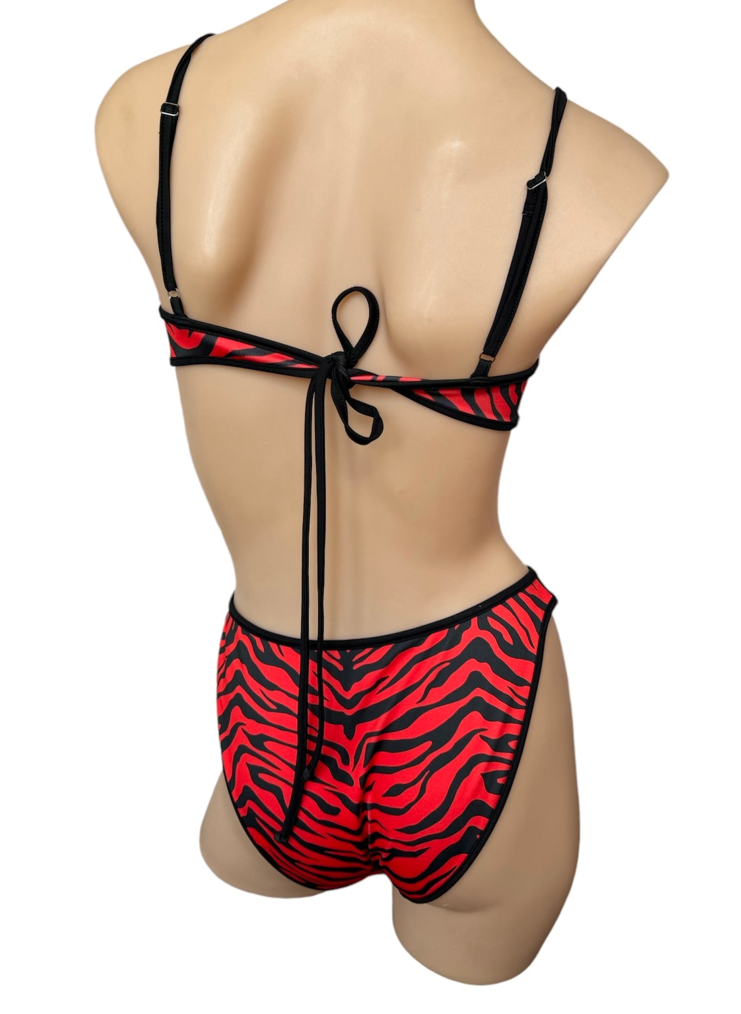 Flamin Zebra Bikini Bottoms