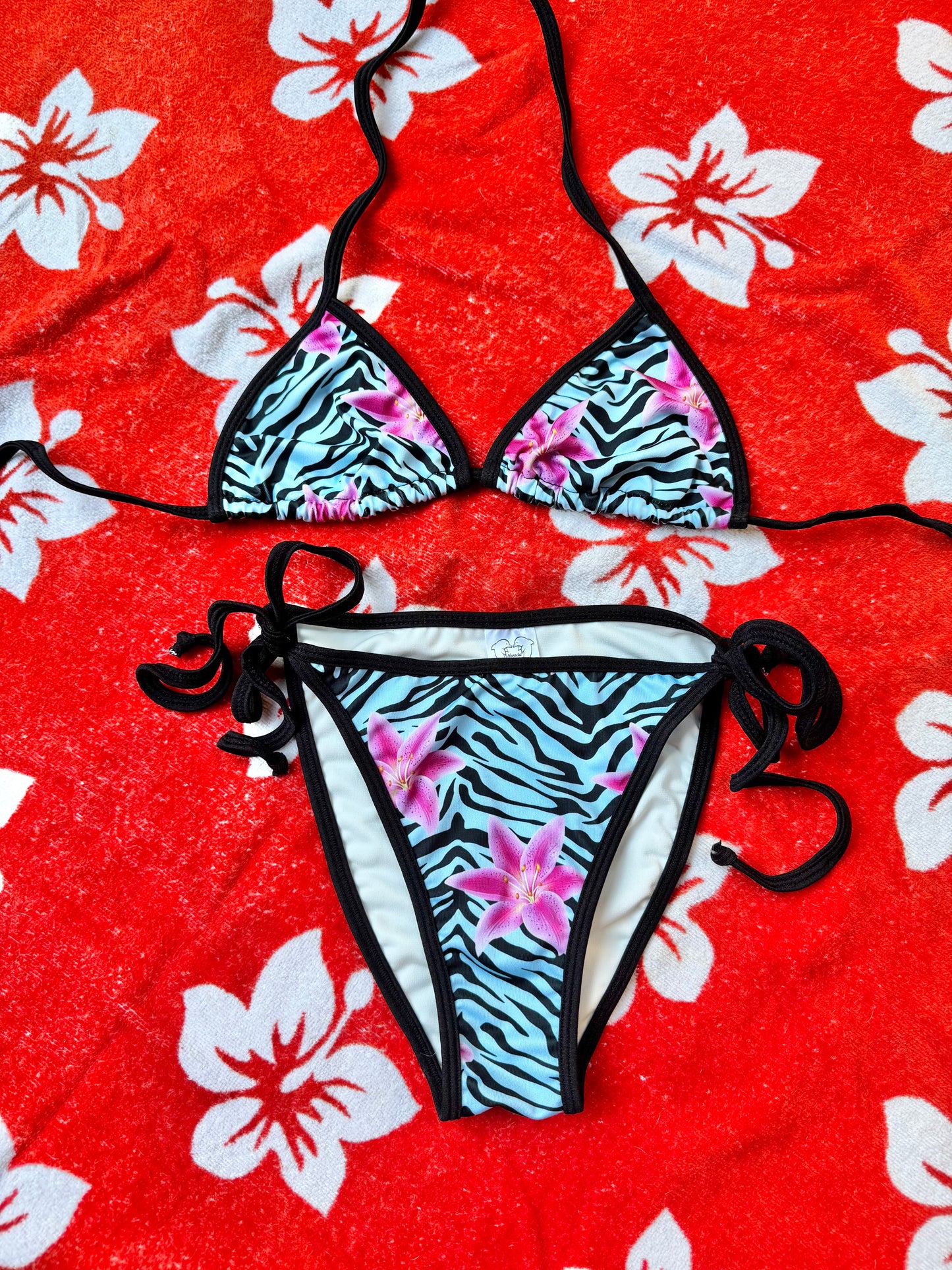 Blue Crush Triangle Bikini Top