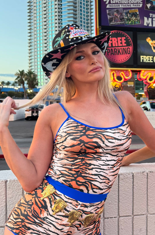 Tiger Azul Tankini